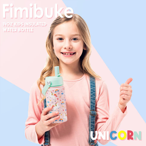 Fimibuke bottle fits in school bags for on-the-go hydration.