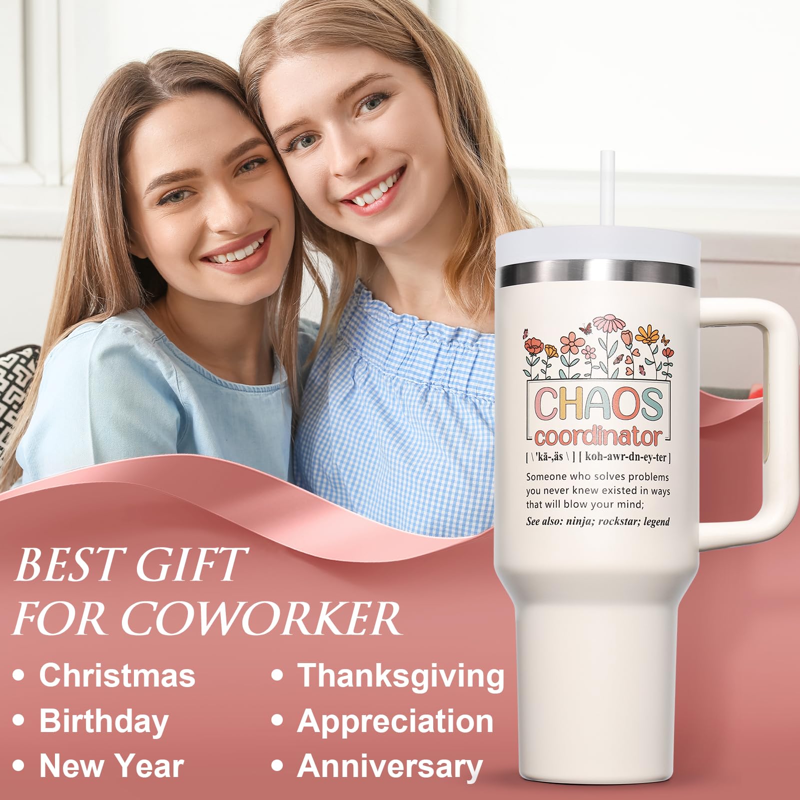 Fimibuke tumbler straw included for versatile beverages away from home.