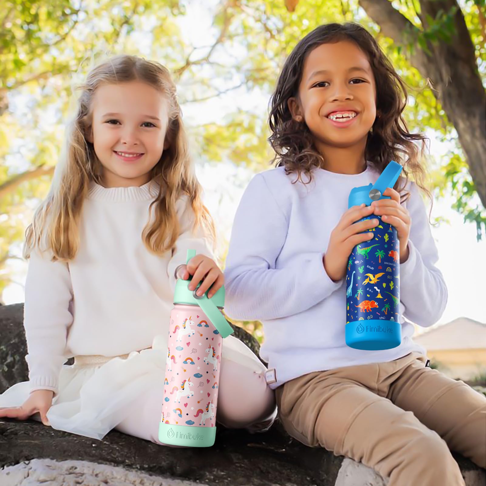 Fimibuke bottle carry-handle enables easy transport in bags.