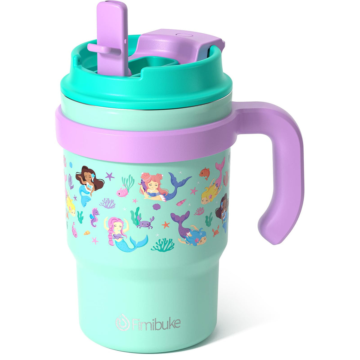 Fimibuke kids insulated tumbler with handle keeps little sips steady and comfortable.