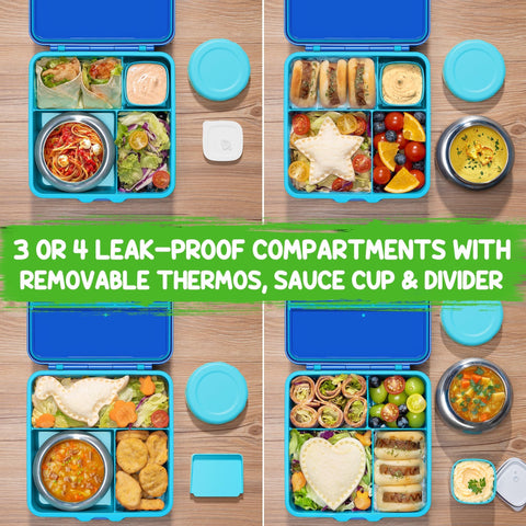 Fimibuke airtight lid system seals compartments to prevent leaks during transport.