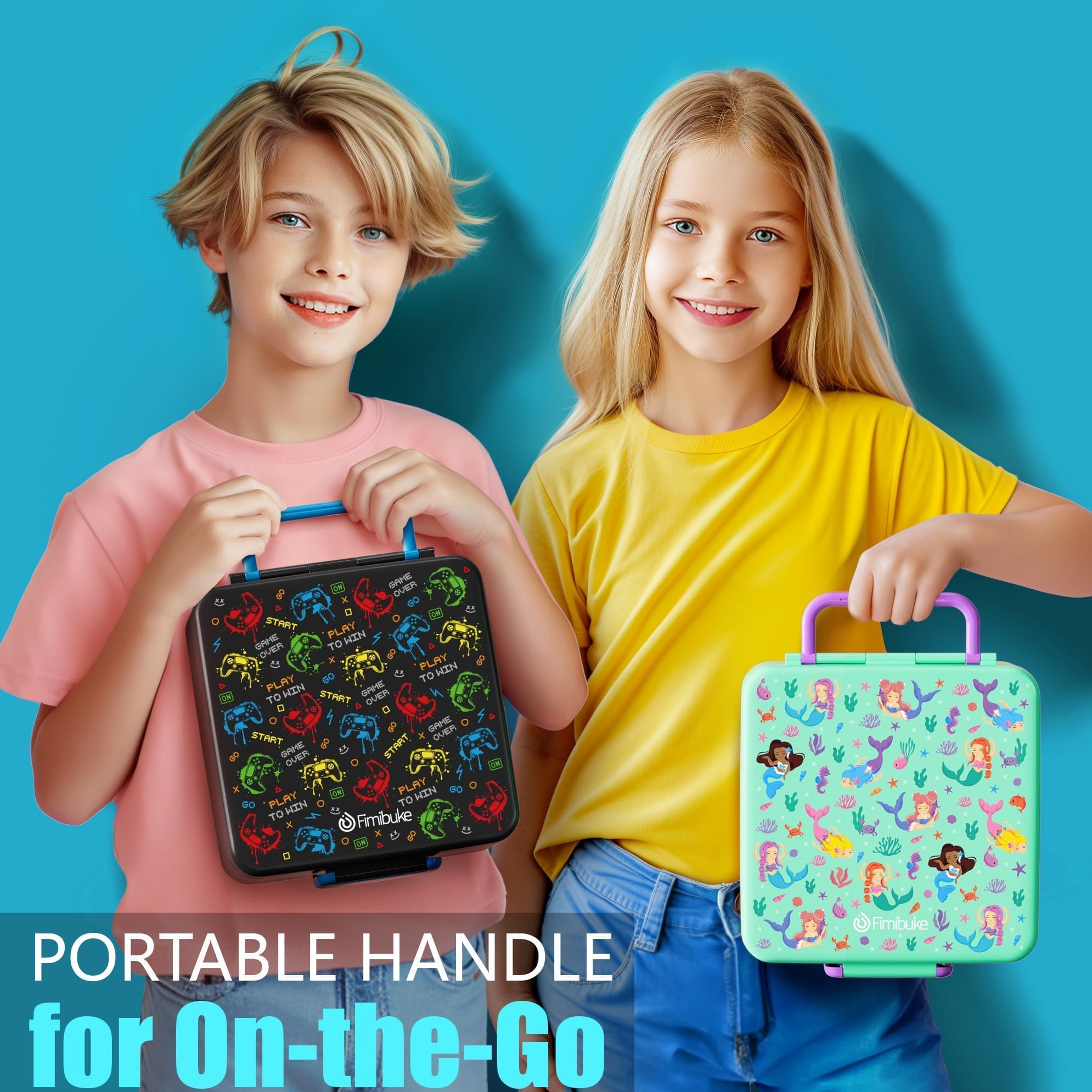 Fimibuke rainbow butterflies pattern brightens up any lunch routine.