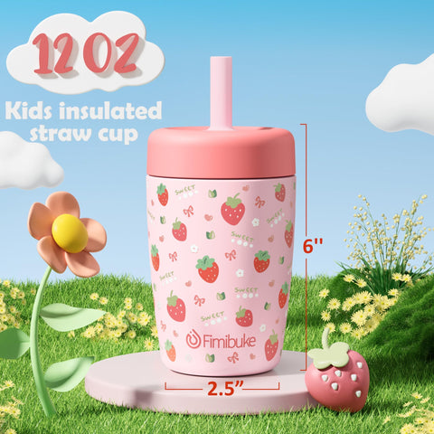 Fimibuke spill-proof straw cup prevents leaks during car trips.
