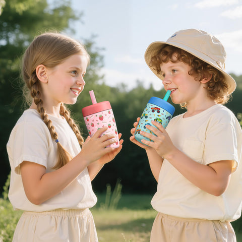 Fimibuke spill-proof straw reduces mess during daycare and school days.