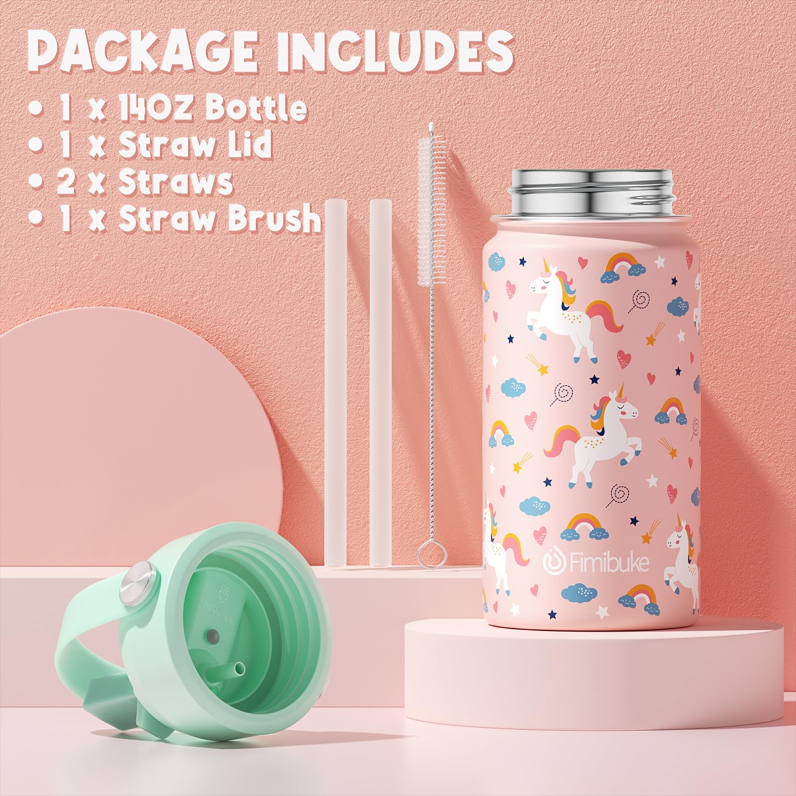Fimibuke straw cleaning brush helps maintain hygiene.