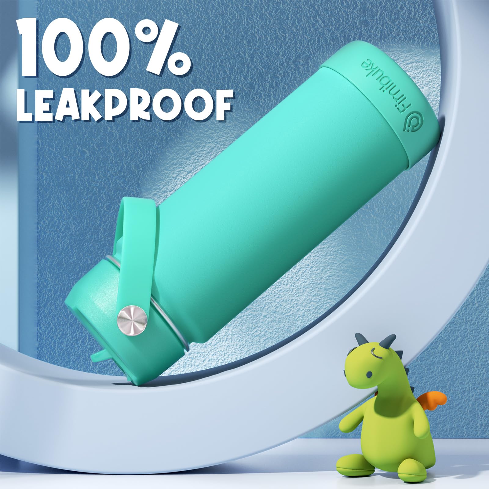 Fimibuke straw-lid with bite valve facilitates smooth drinking for kids