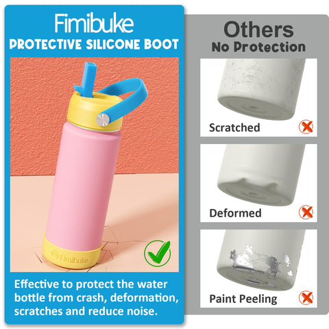 Fimibuke wide-mouth design allows easy refilling and ice cube addition