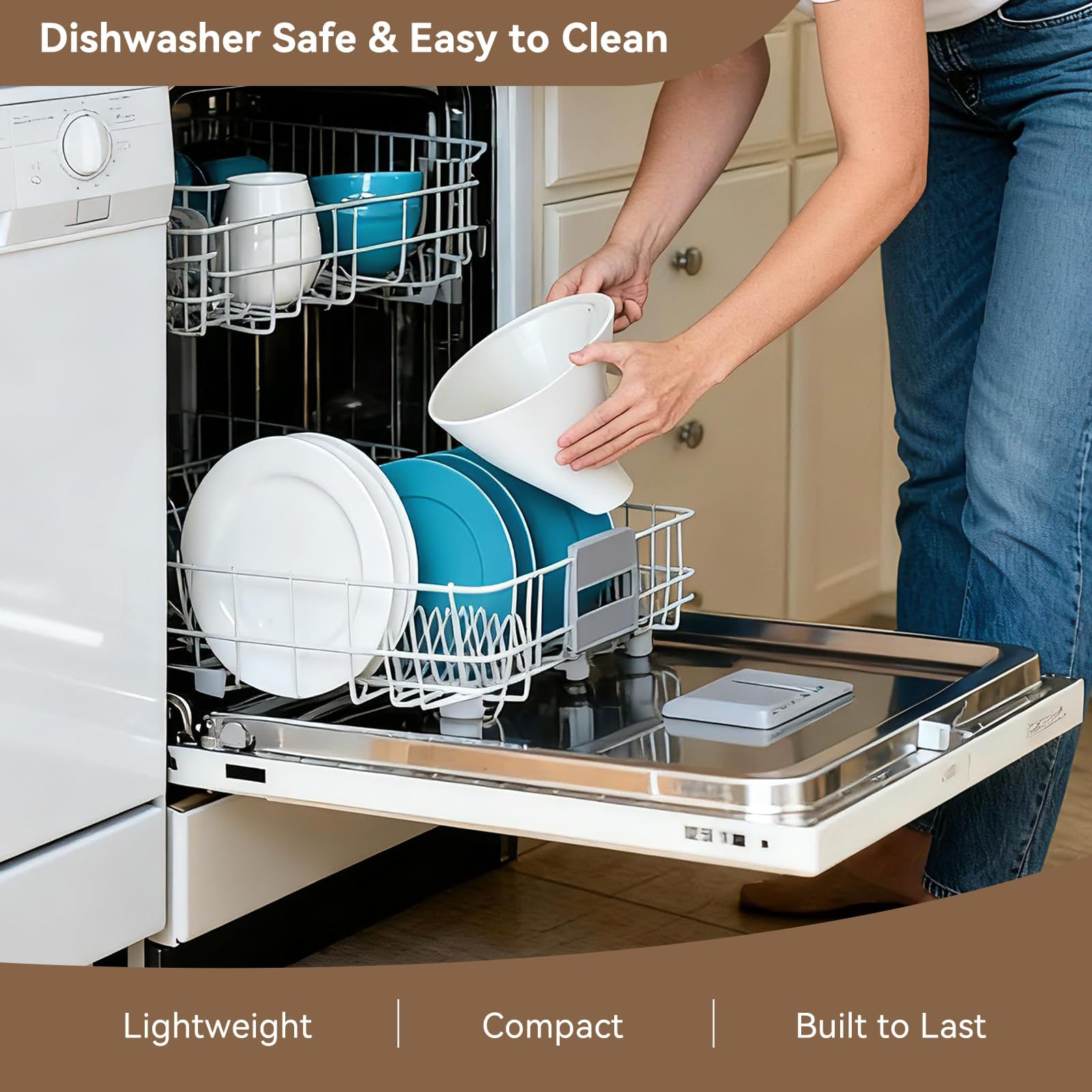 FIMXSD flour funnel is dishwasher-safe for quick cleanup after baking.