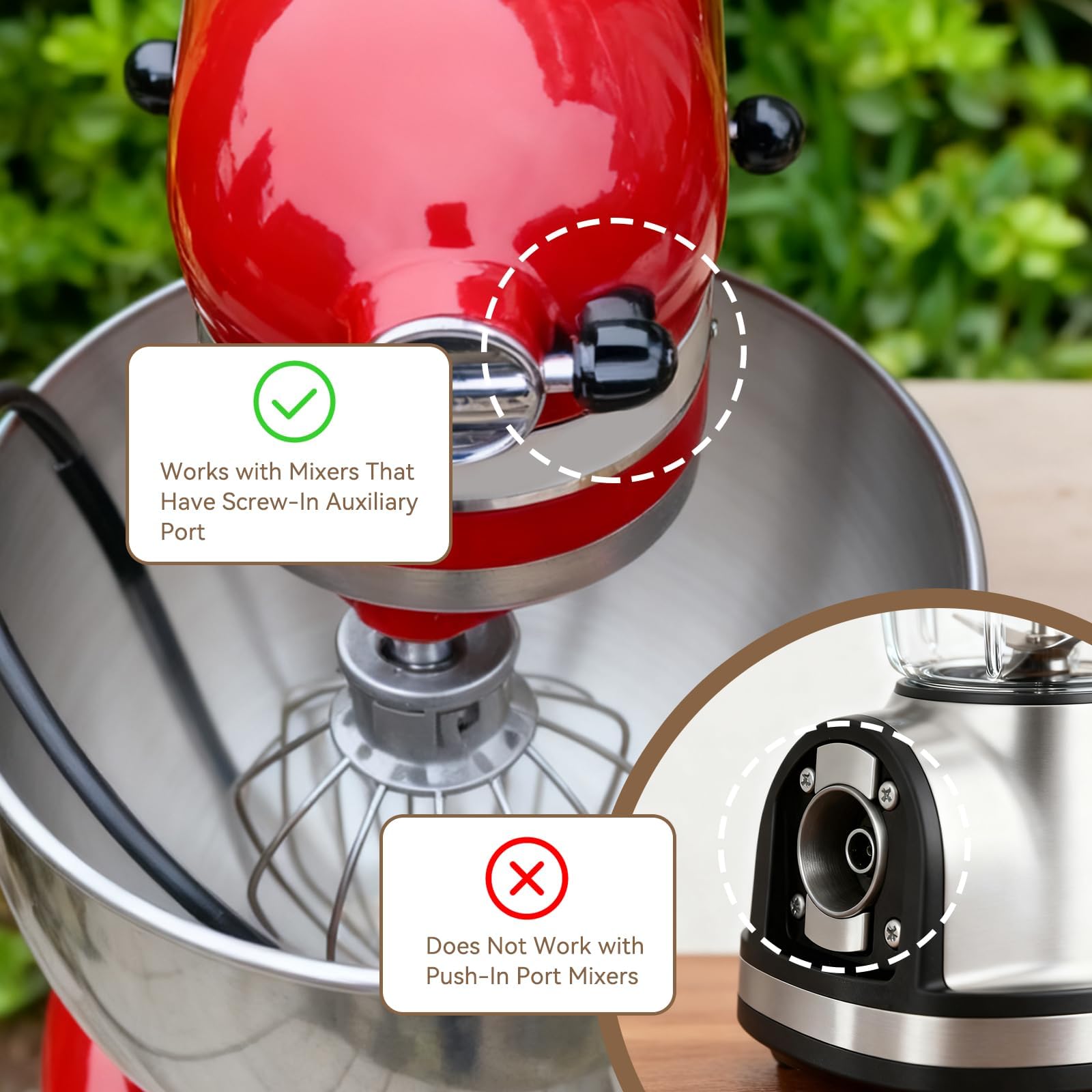Compact design keeps the funnel easy to store beside other KitchenAid attachments.