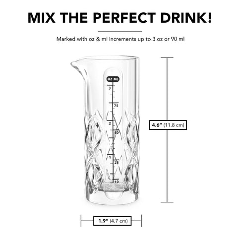 Final Touch Yarai Jigger designed for controlled pours