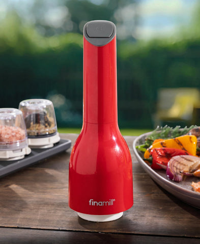 FinaMill Classic on kitchen counter showing cordless seasoning