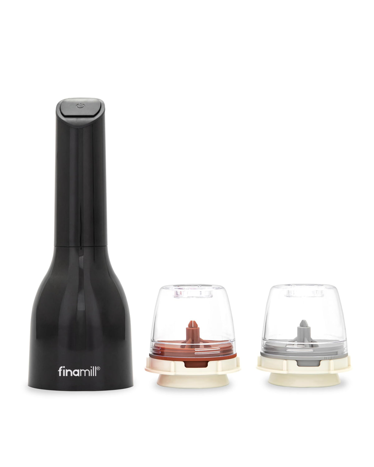 FinaMill Classic battery spice mill in use for precise stove-top seasoning