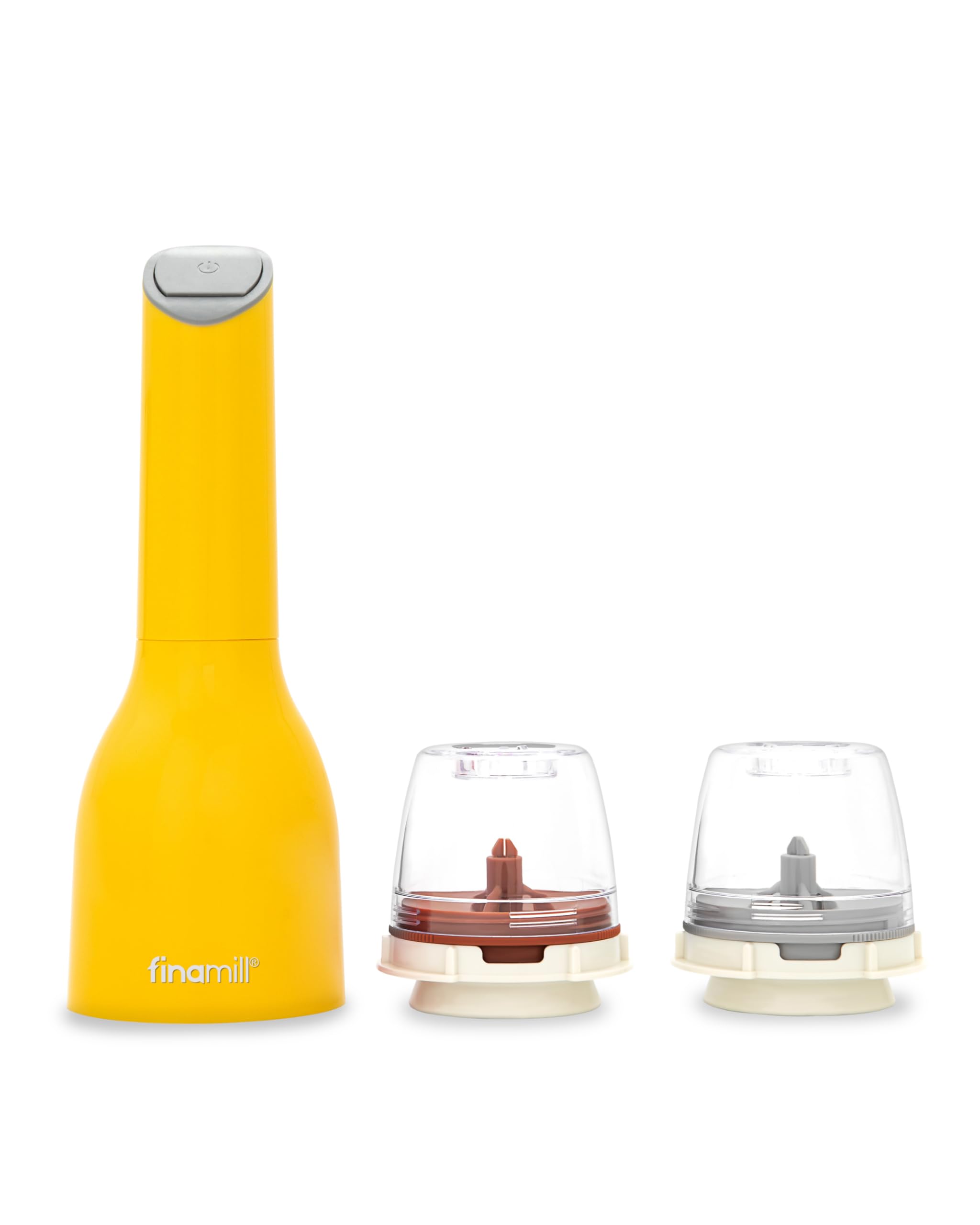 FinaMill Classic Battery Spice Mill unit with cordless design for fast, mess-free seasoning.