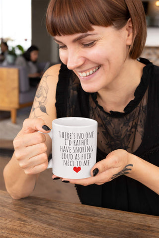 Find Funny Gift Ideas Valentine’s Day mug scene shows cozy morning shared humor.