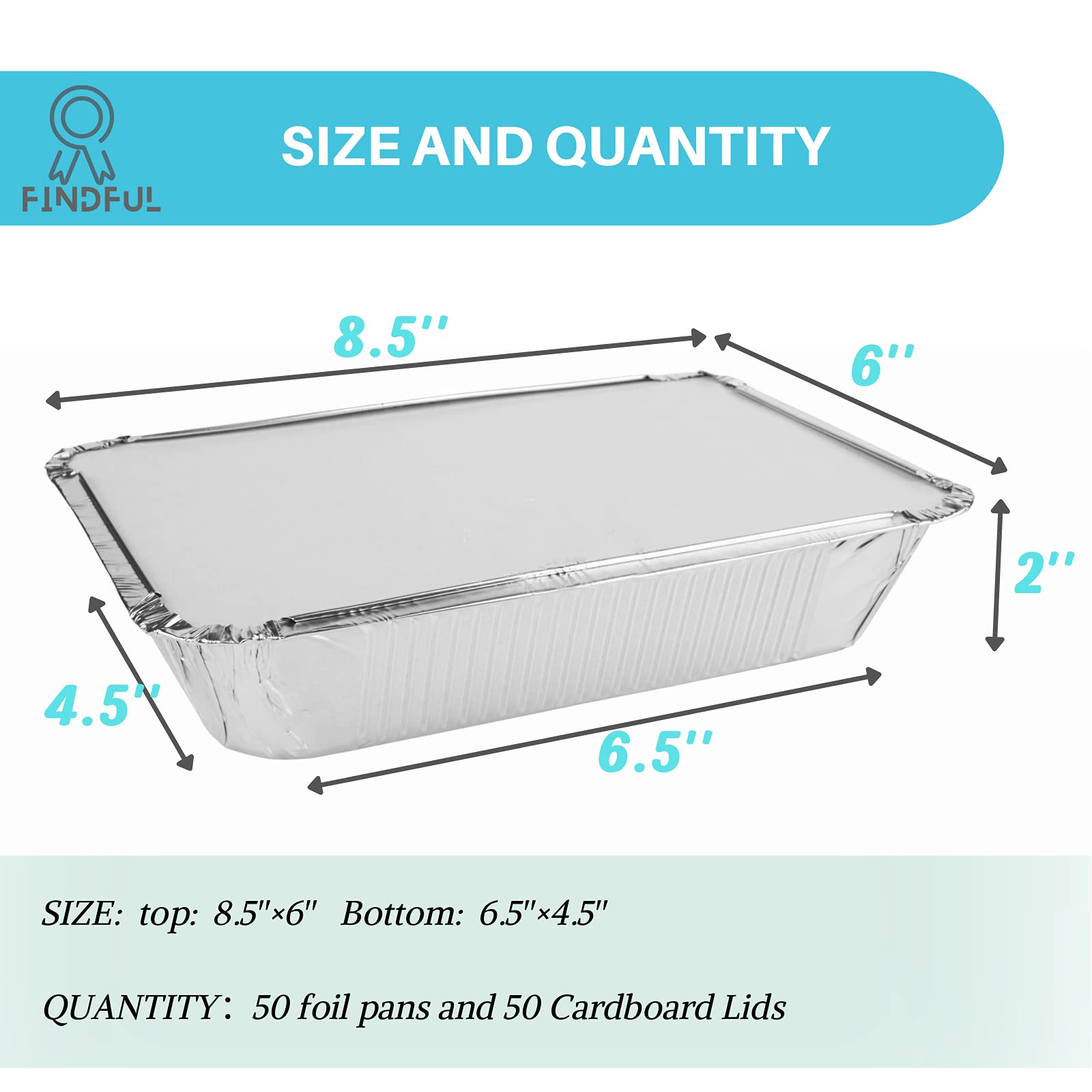 Findful aluminum pans with lids, side-by-side view, ideal for batch cooking