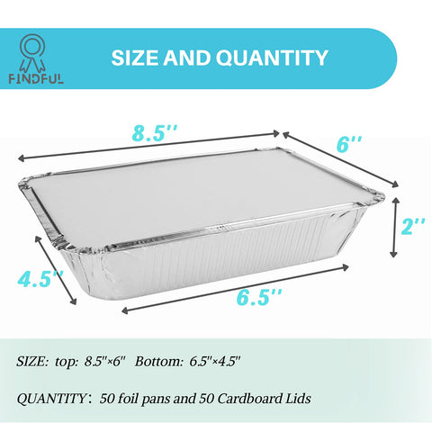 Findful aluminum pans with lids, side-by-side view, ideal for batch cooking