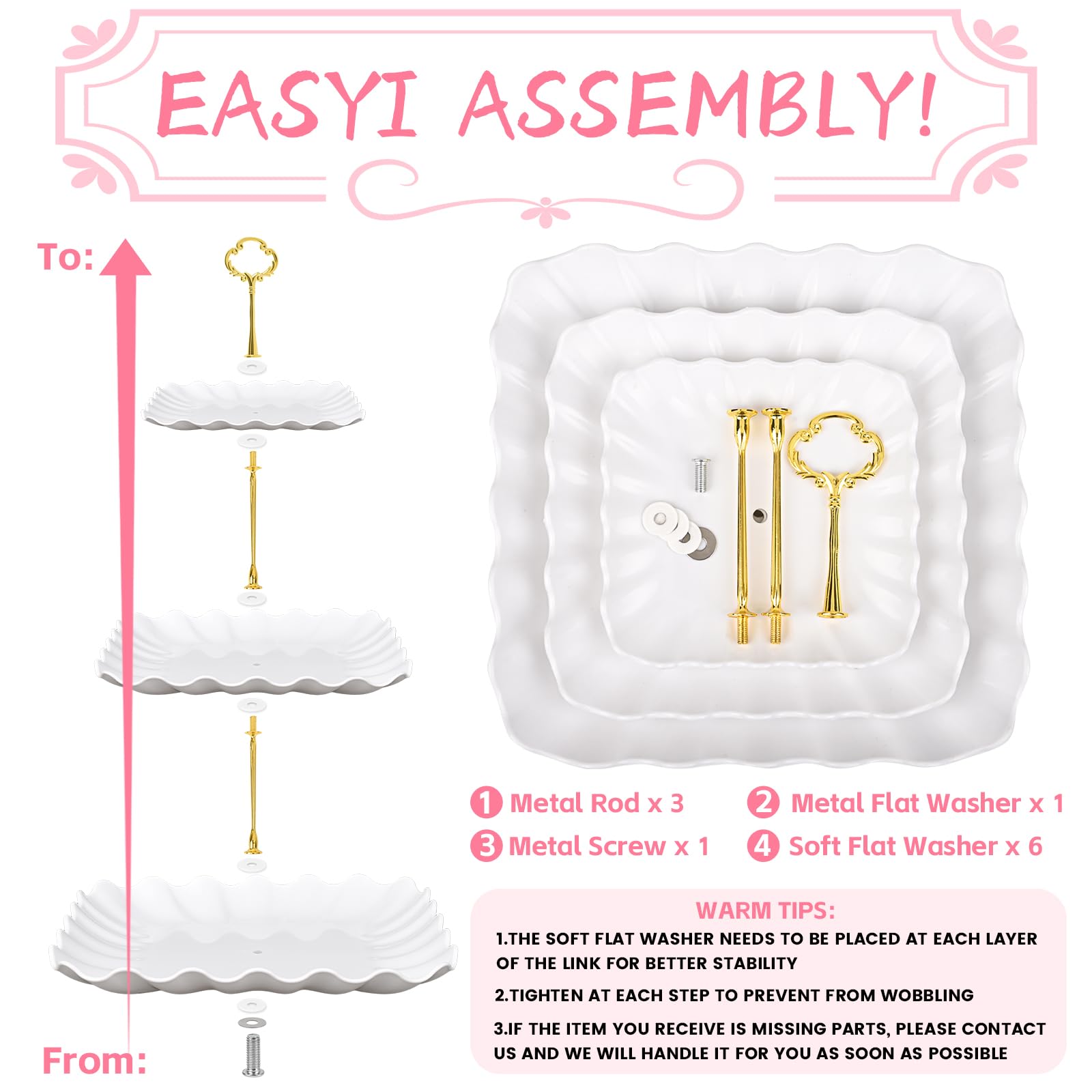 Findful dessert tray with 6-inch plate, perfect for appetizers and mini desserts.