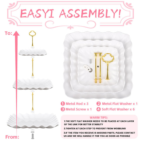 Findful dessert tray with 6-inch plate, perfect for appetizers and mini desserts.