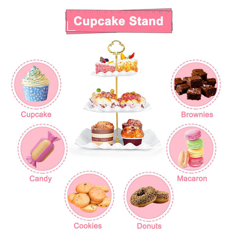 Findful easy-to-assemble dessert display for fast setup and stable presentation.