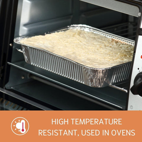 Findful foil pans shown in a baking setup for roast.