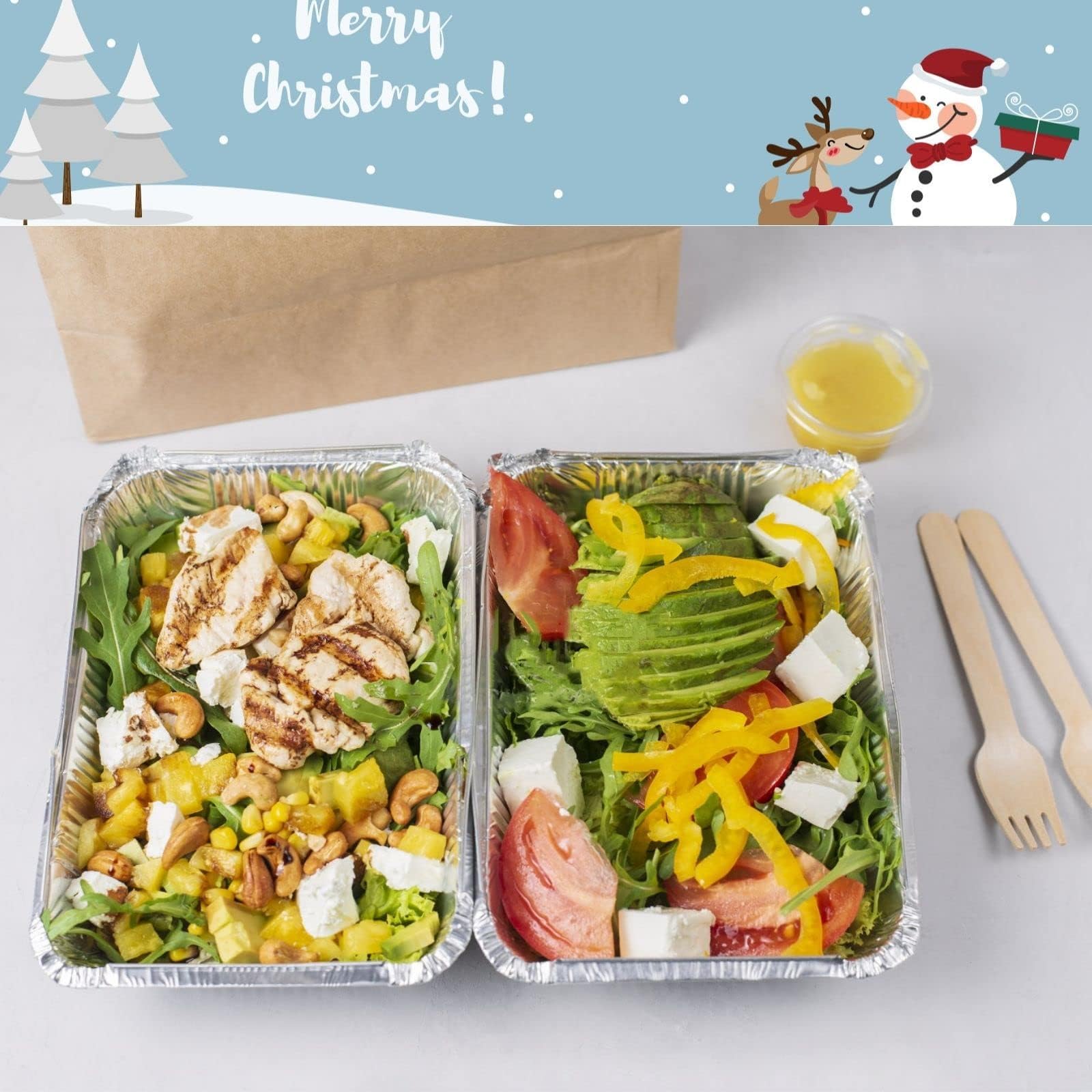 Findful leftovers storage tin with lid ideal for meal planning