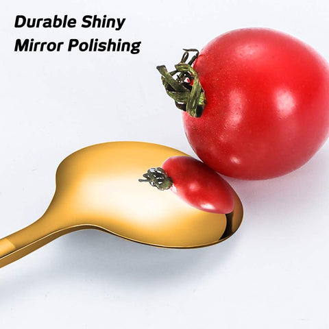 findTop dessert spoons gold plated for sweet treats and sundaes.