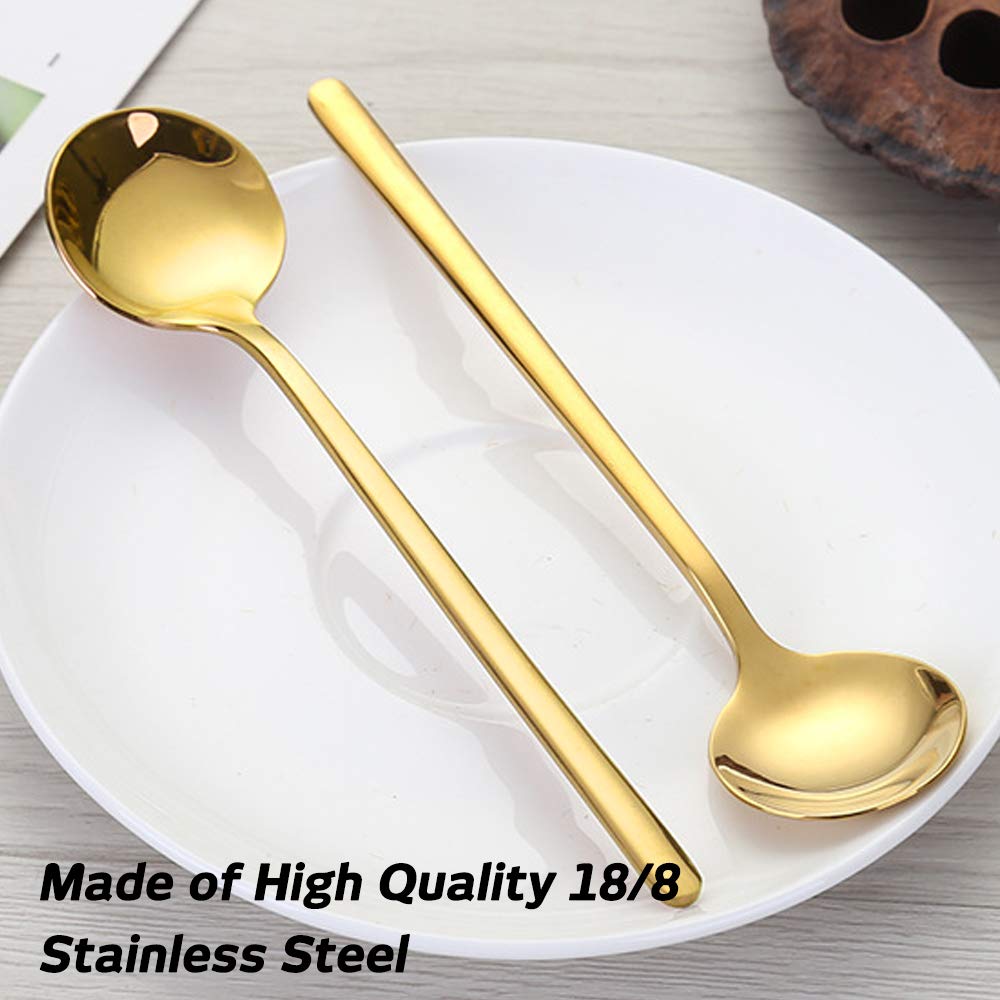 findTop espresso spoons 5.3 inches packaging display highlighting compact size.
