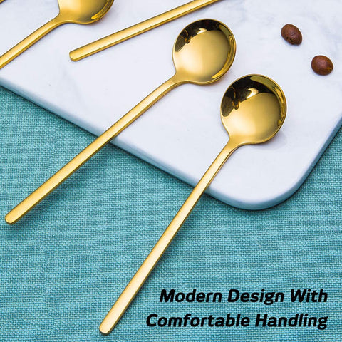 findTop mini teaspoons for coffee stirring in a bright kitchen setting.