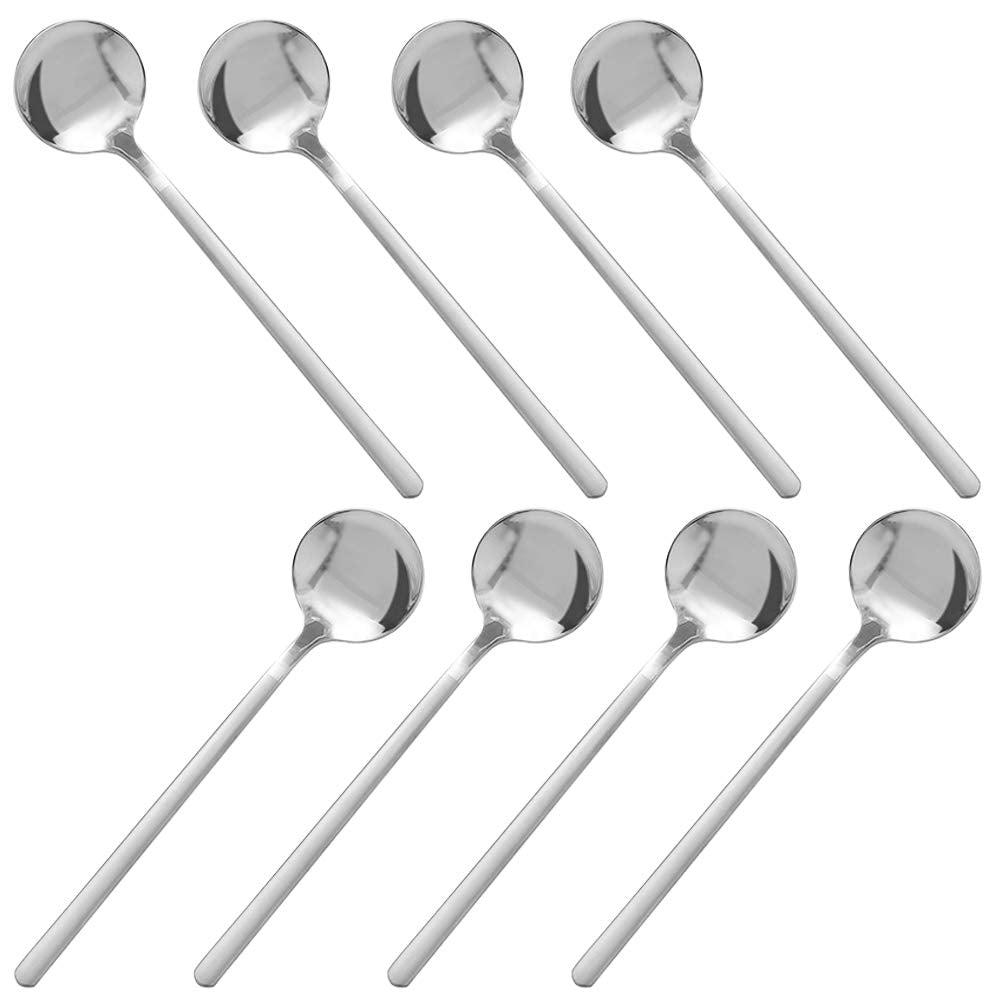 findTop 8-pack stainless steel espresso spoons for stirring coffee