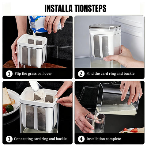 FindXeink Yogurt Strainer doubles as a multi-use filter for nut milk.