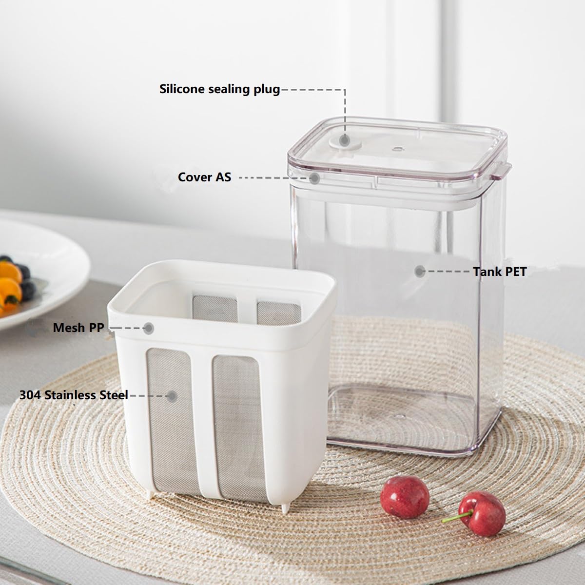 FindXeink yogurt strainer nut-milk-filter ready for plant-based drinks