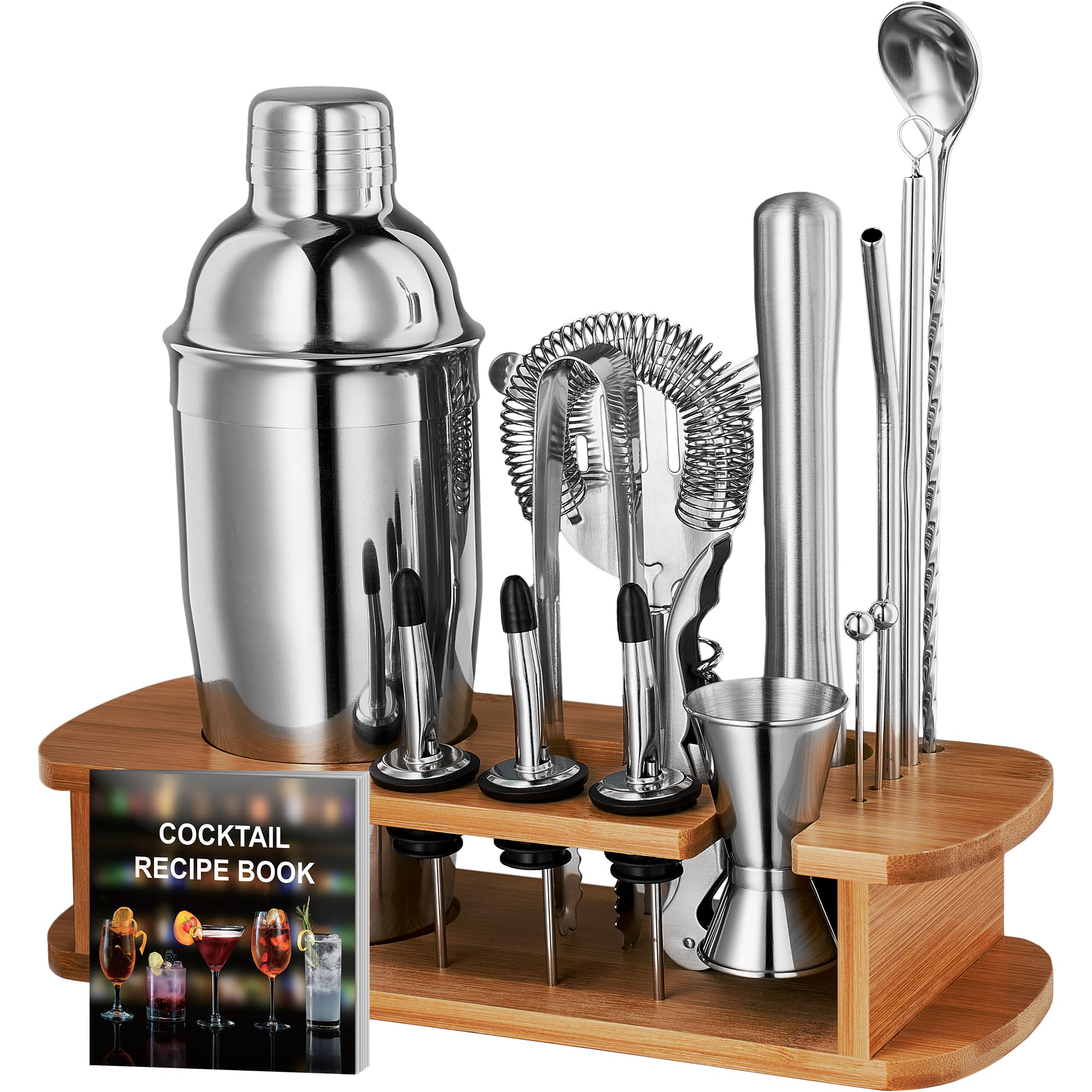 FineDine cocktail shaker set tin pair for smooth mixing and leak-free pouring