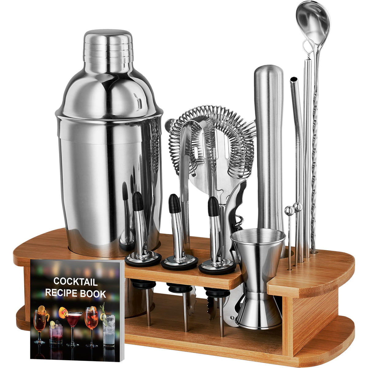 FineDine cocktail shaker set tin pair for smooth mixing and leak-free pouring