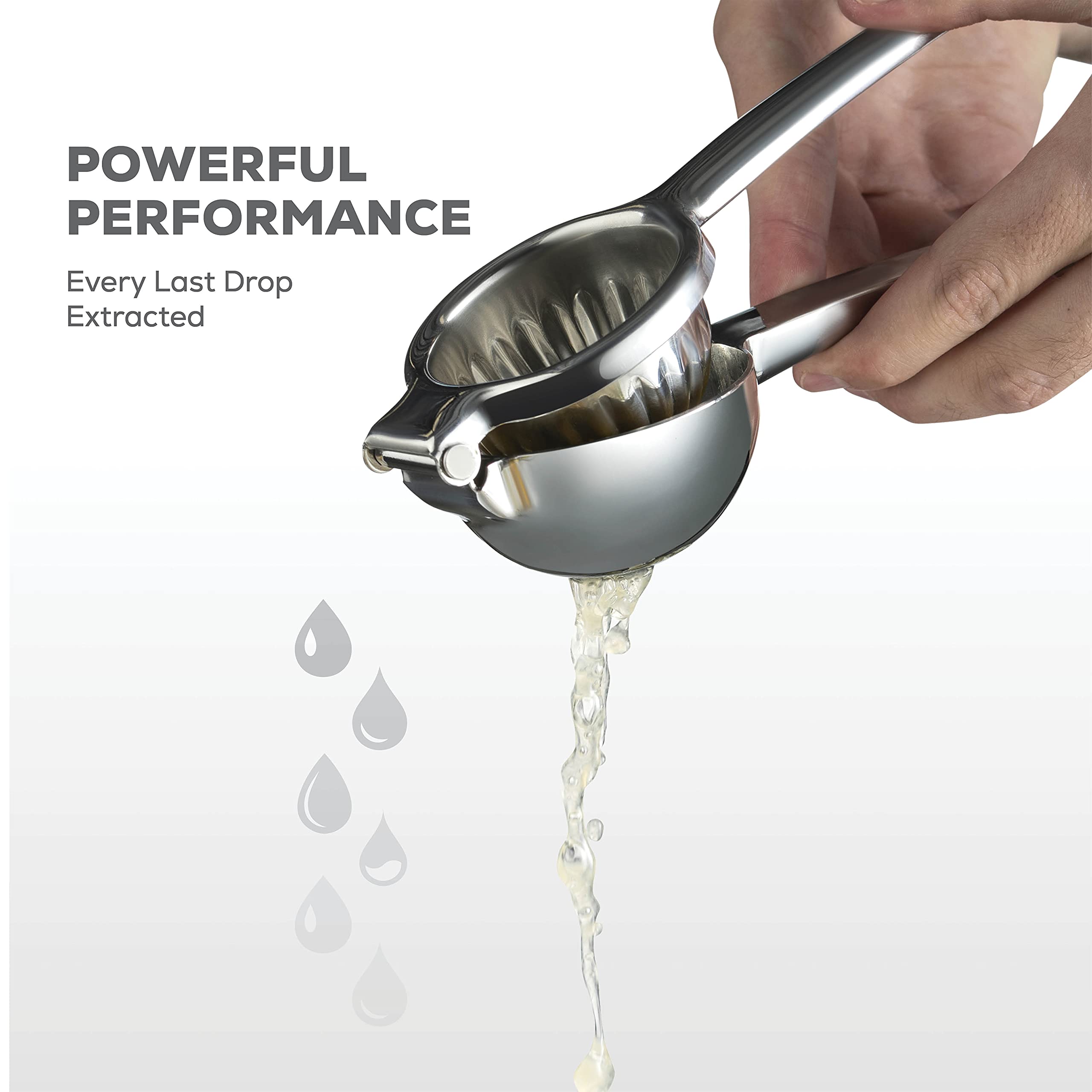 FineDine lemon squeezer dishwasher-safe for easy cleanup.