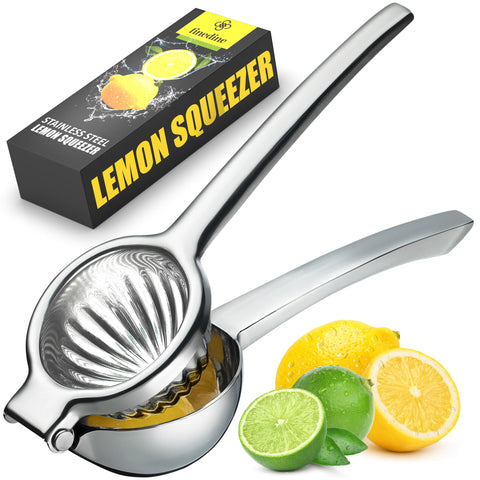 FineDine premium lemon squeezer with heavy-duty stainless steel for durable juicing.