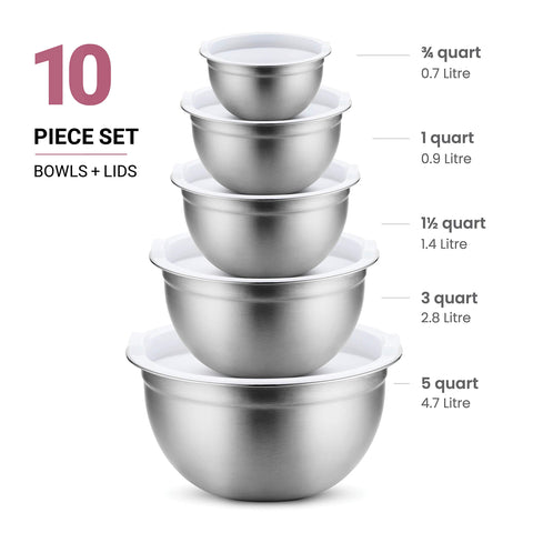 FineDine nesting bowls saving space and keeping countertops organized