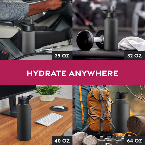 FineDine 18/8 stainless steel construction supports eco-friendly hydration