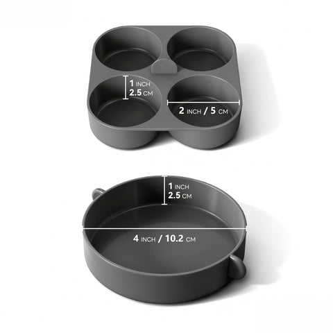 FineMade egg bite molds ideal for breakfast sandwiches