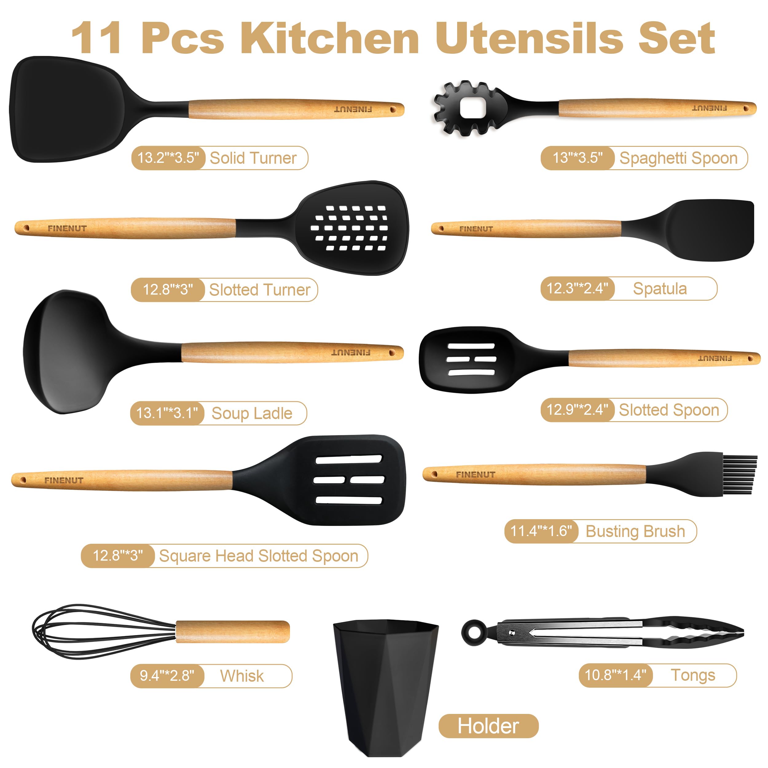 FINENUT ladle perfect for serving soups and stews safely