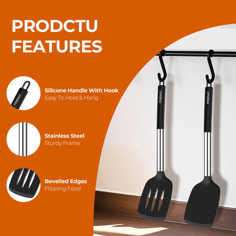 FINENUT silicone spatula scratch-protection preserves nonstick coatings