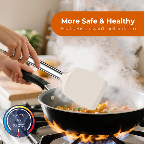 FINENUT soft-edge glide; prevents scratches on ceramic and nonstick surfaces.
