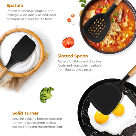 FINENUT wooden-handle utensil provides comfortable grip