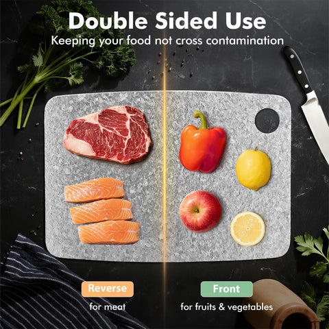 FineYorker titanium cutting board dishwasher-safe for convenient clean.