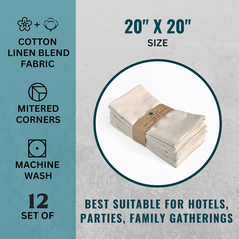 Fingercraft napkins with high absorbency protect clothing during meals.