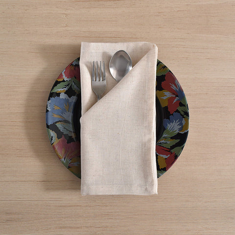 Fingercraft cotton-linen napkins with soft drape enhance casual and formal meals.