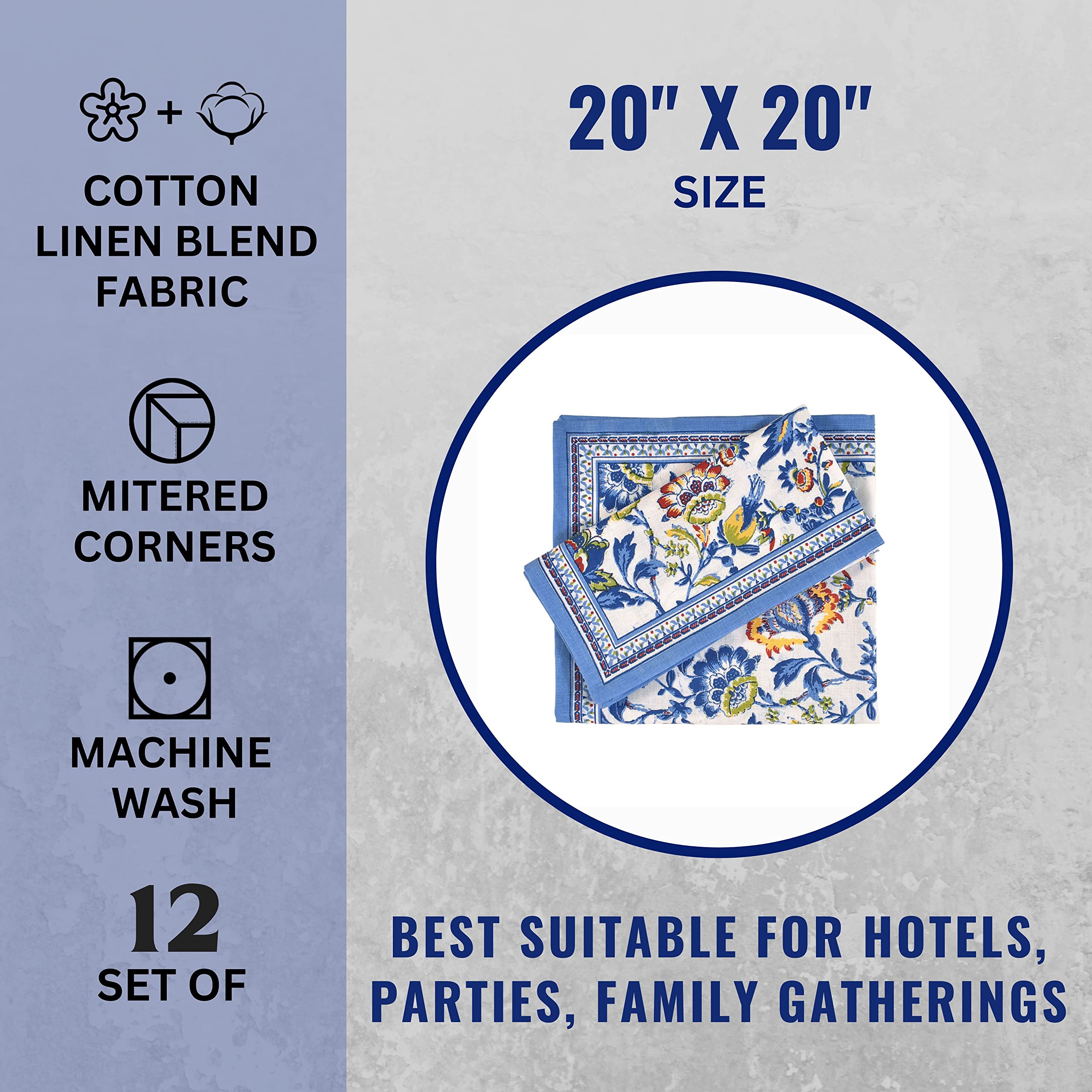 Fingercraft napkins are washable and reusable for everyday use
