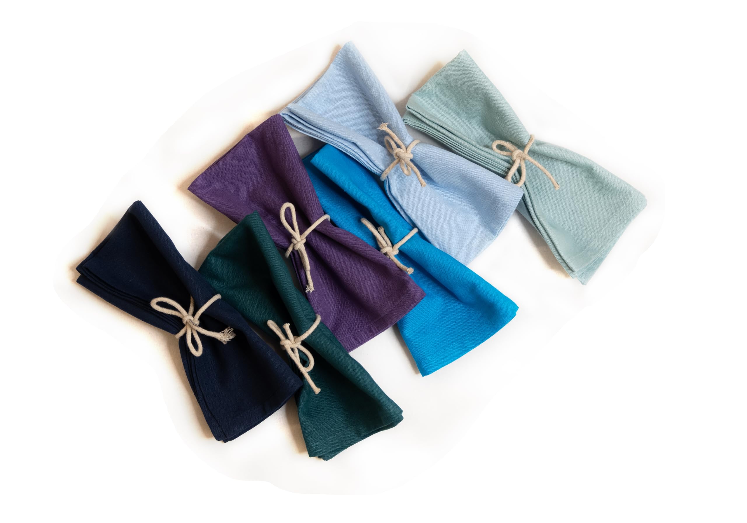 FINGERCRAFT navy napkins, a reusable eco-friendly table option.