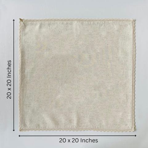 FingerCraft soft cotton-linen napkin texture in close-up