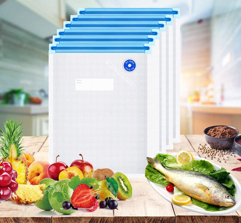 FIRAWER sous vide bags transparent note design for labeling food.