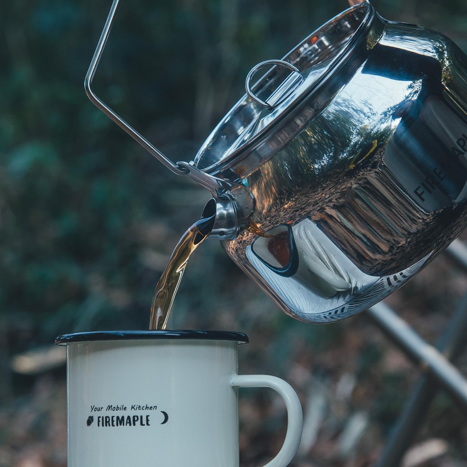 Fire-Maple Antarcti kettle bushcraft kit, ready for campfire cooking and hot beverages